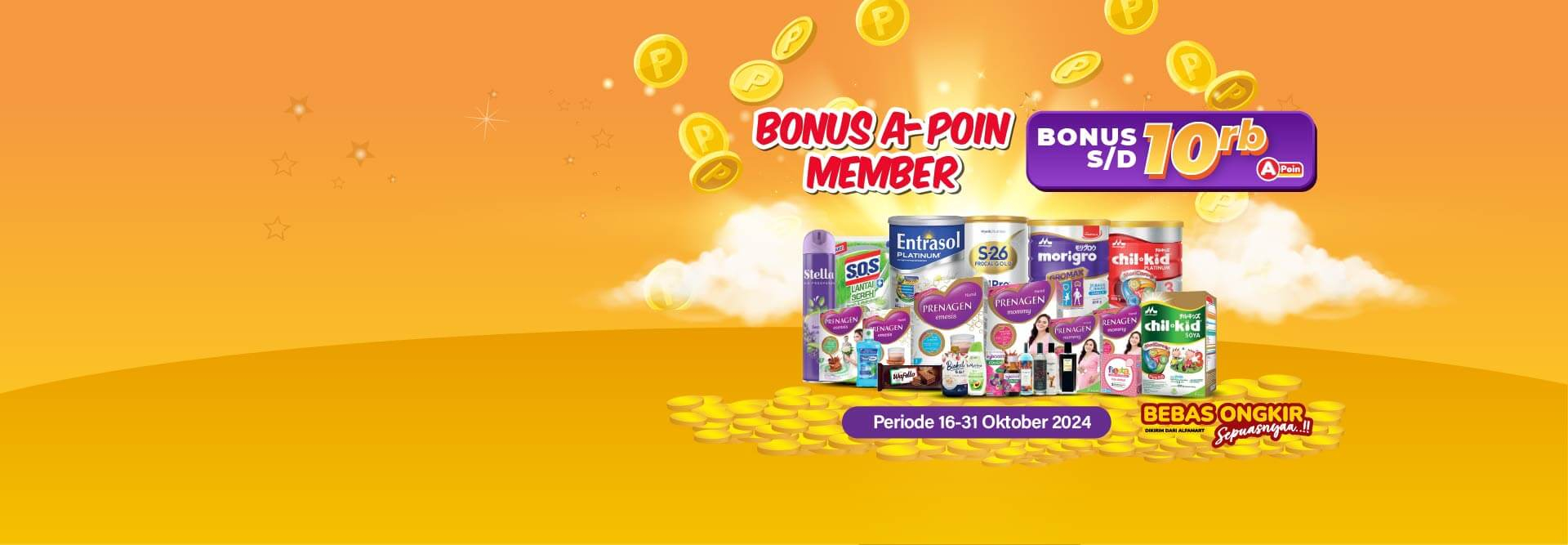 Desktop version banner BONUS A-POIN MEMBER