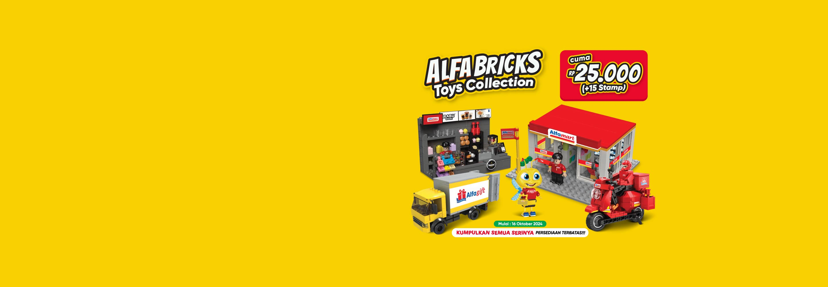 Desktop version banner Alfa Bricks Toys Collection