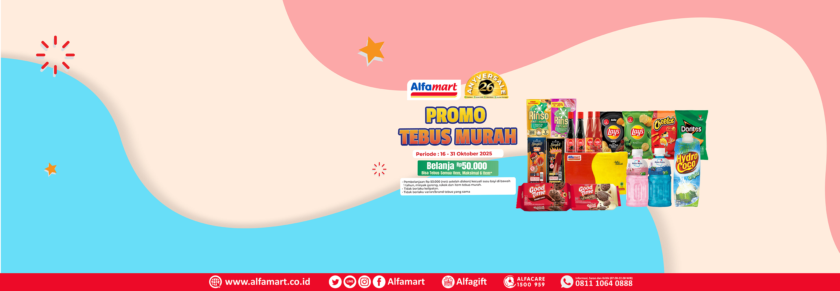 Desktop version banner PROMO SERBA 5RB, 10RB, 15RB