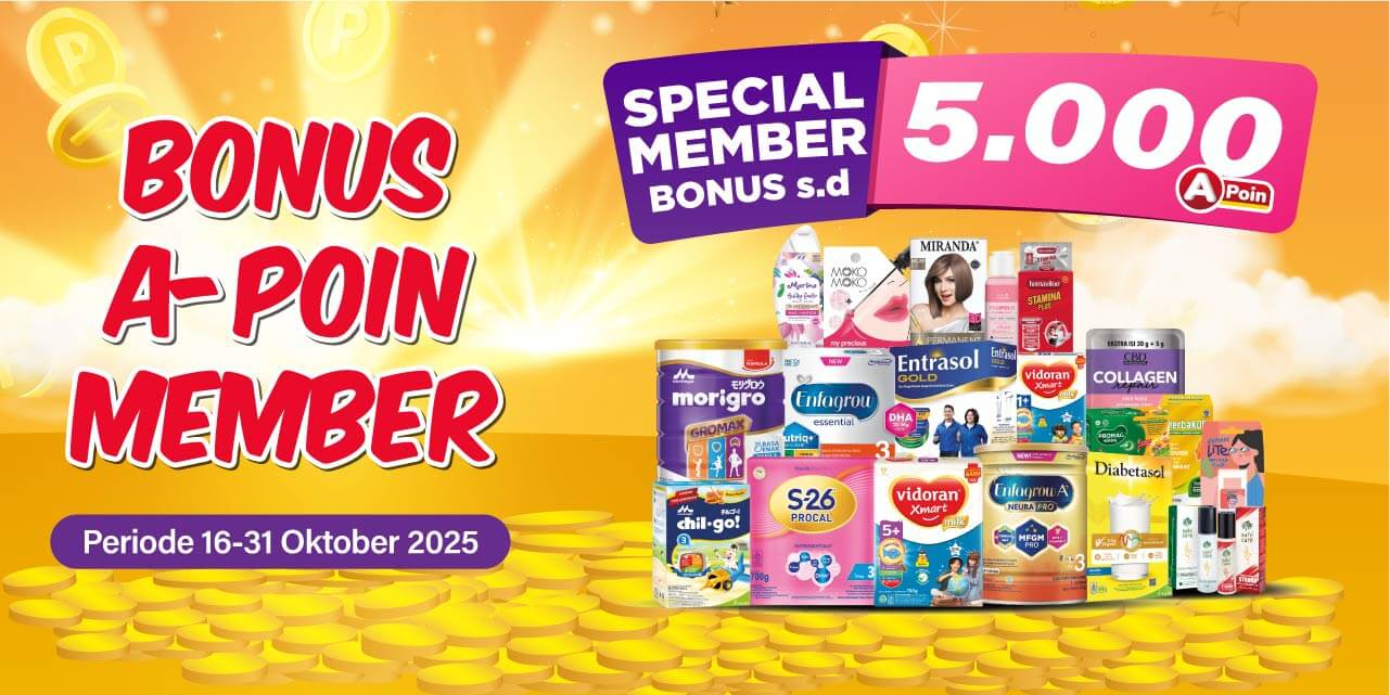 Mobile version banner BONUS A-POIN MEMBER