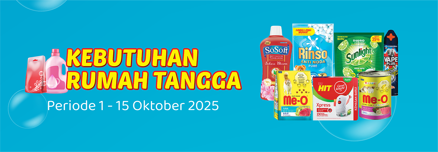 Banner promo Promo Kebutuhan Rumah Tangga Alfamart