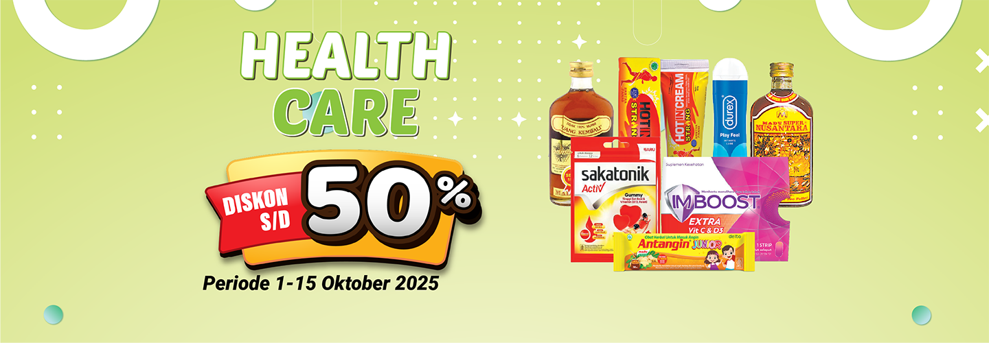 Banner promo Promo Health Care Fair Alfamart Alfamart