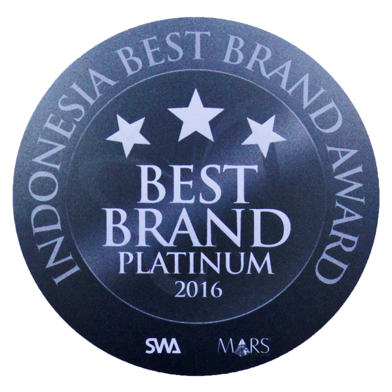Image reward Indonesia Best Brand Award untuk 9 tahun berturut-turut 2008-2016 untuk gelar platinum