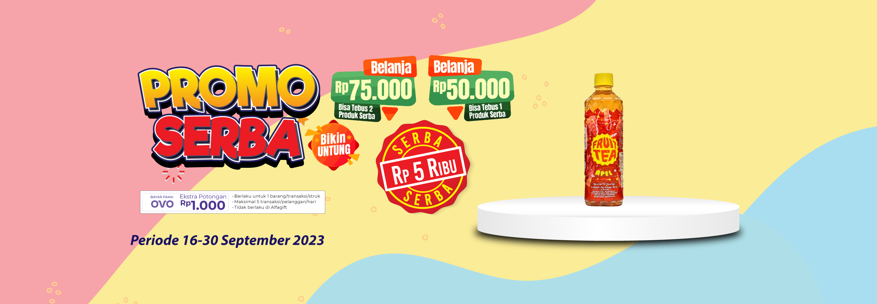 Banner promo Promo Serba 5 ribu Alfamart
