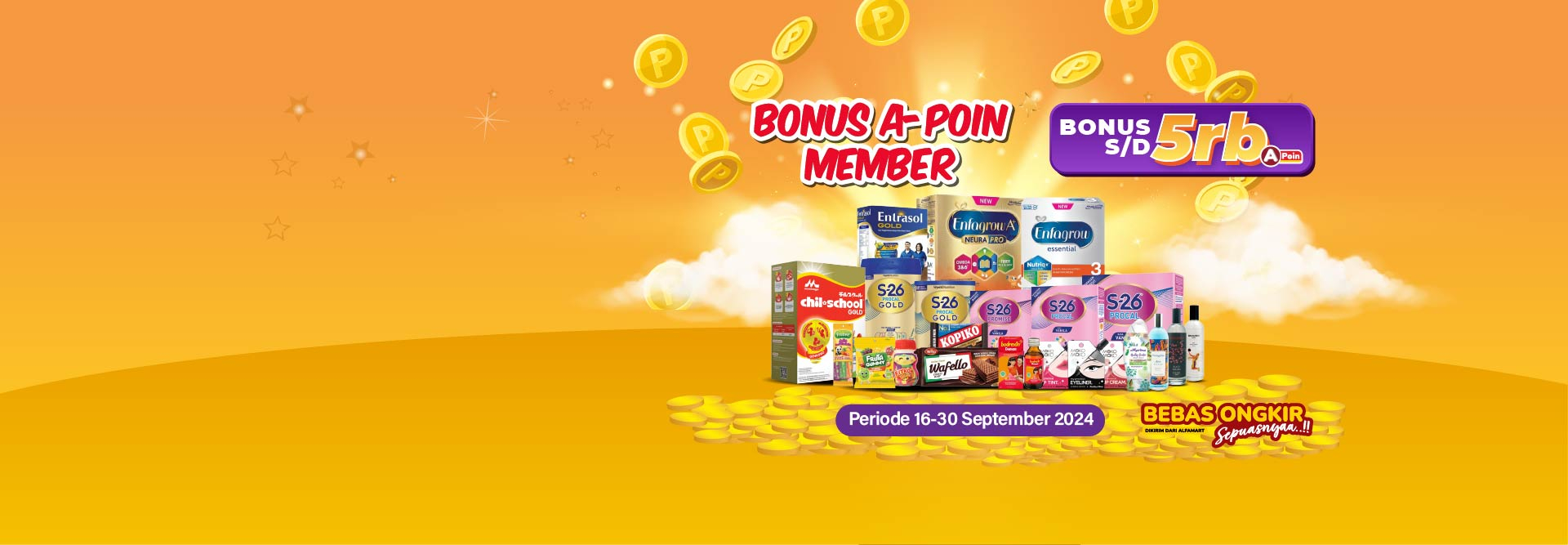 Desktop version banner BONUS A-POIN MEMBER