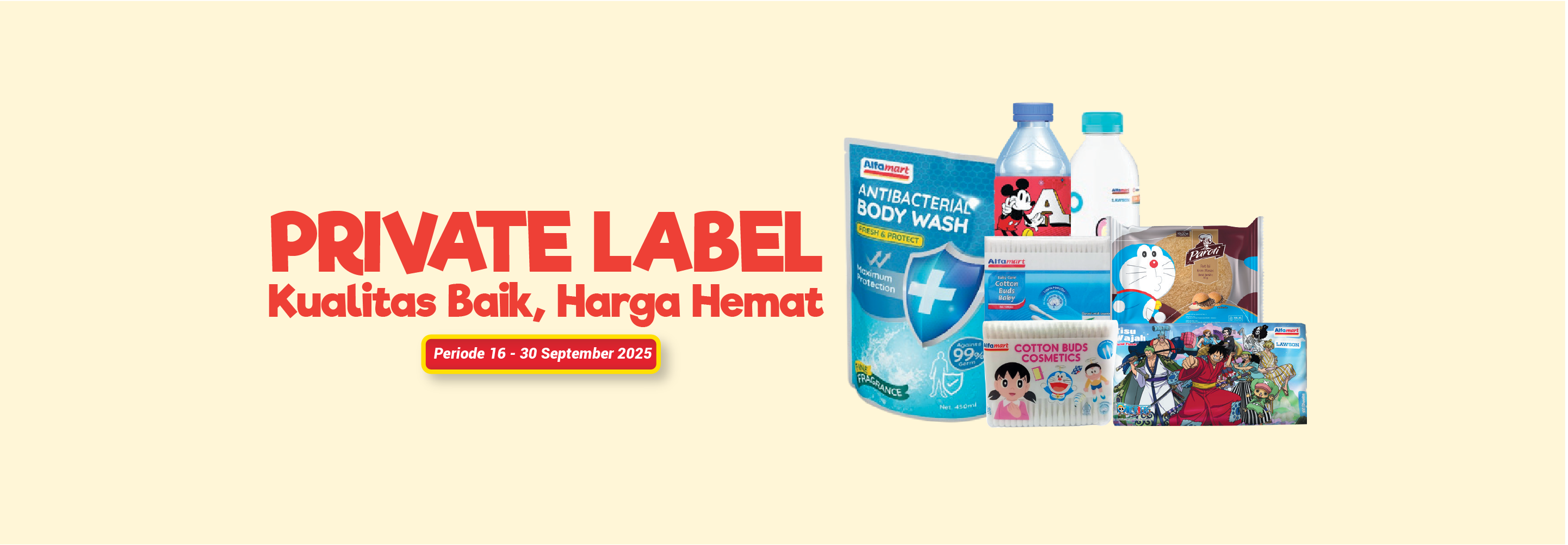 Banner promo Private Label Alfamart Alfamart