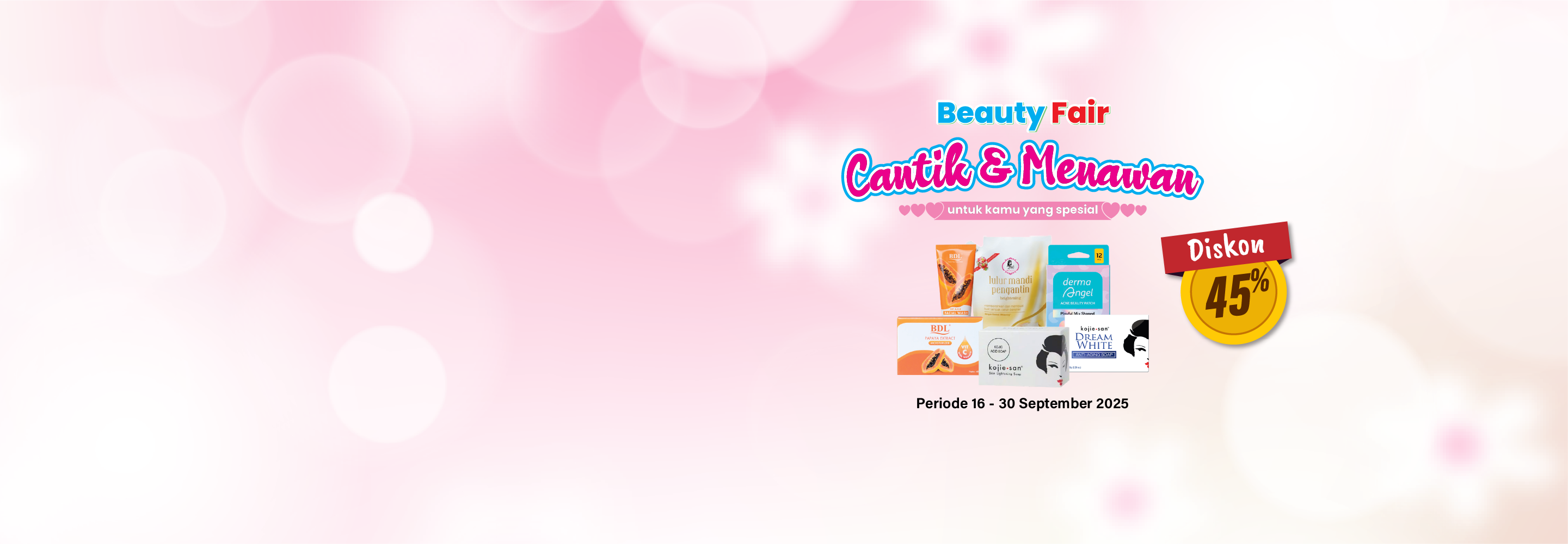 Desktop version banner Beauty Fair