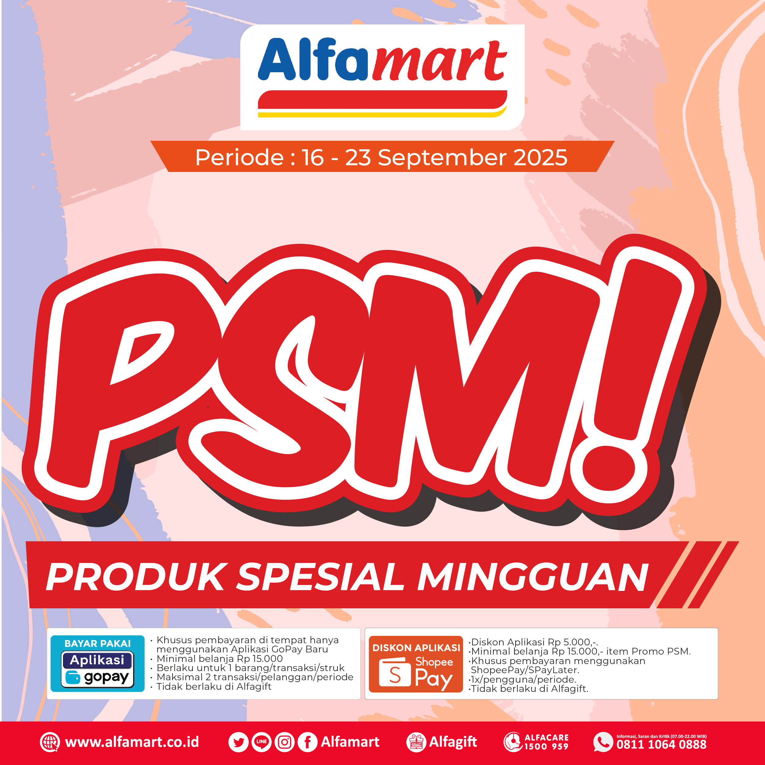 Banner PSM (Promo Spesial Mingguan) Alfamart
