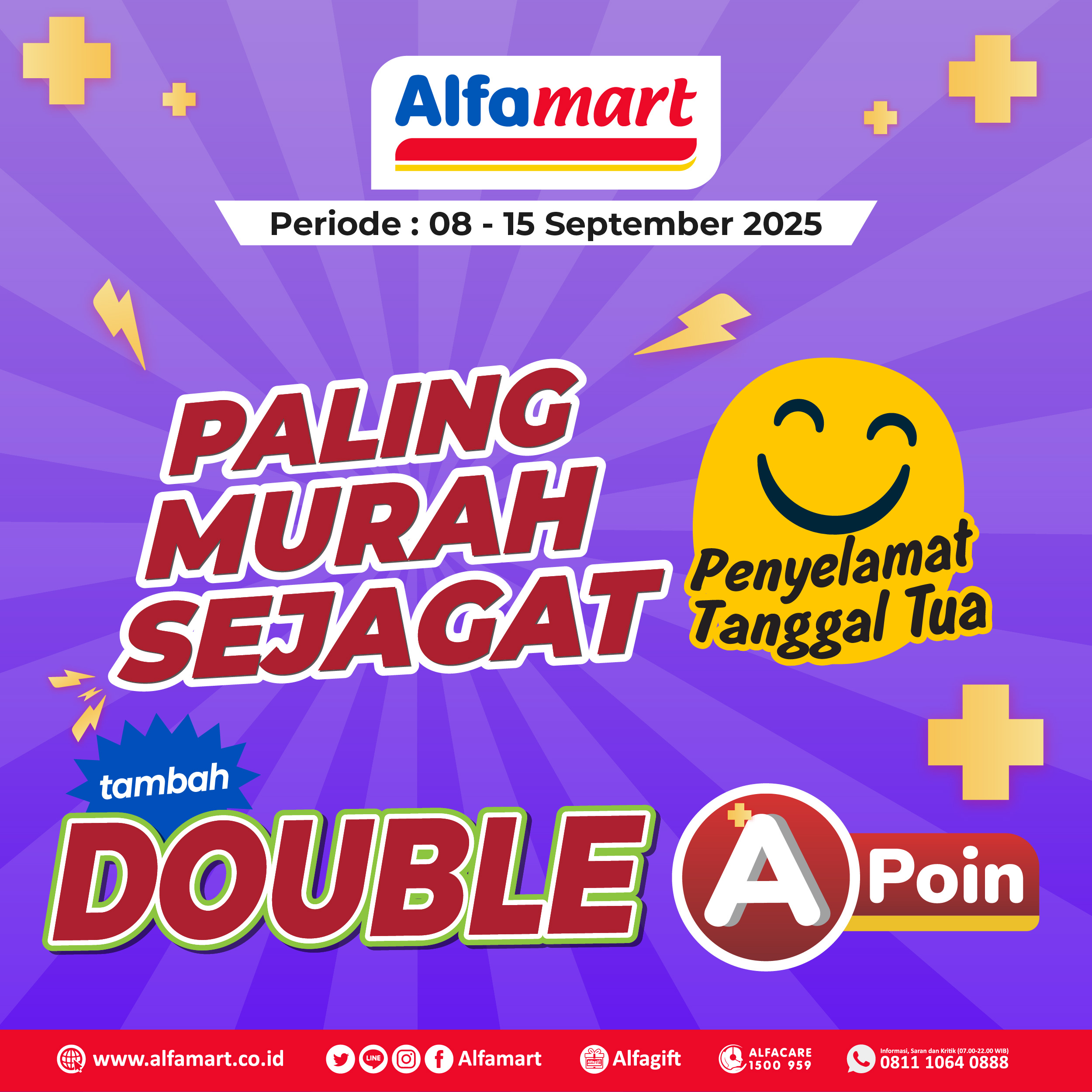 Banner Double Poin Alfamart