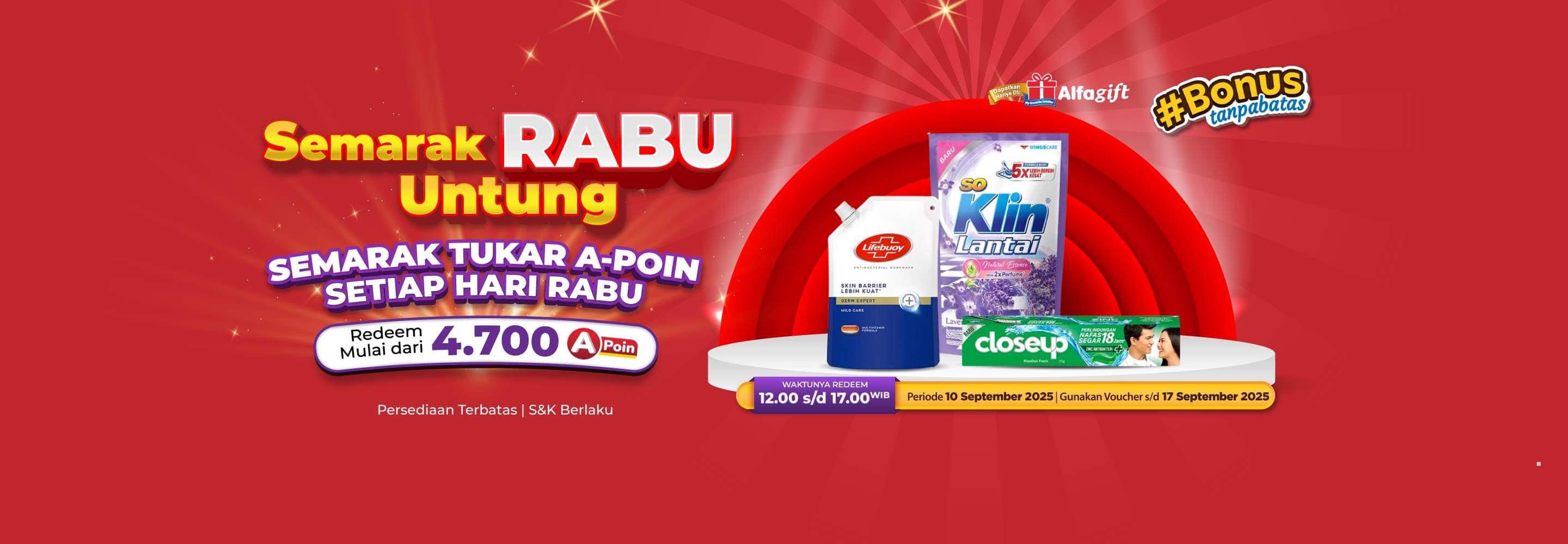 Banner promo Promo SERBU Alfamart Alfamart