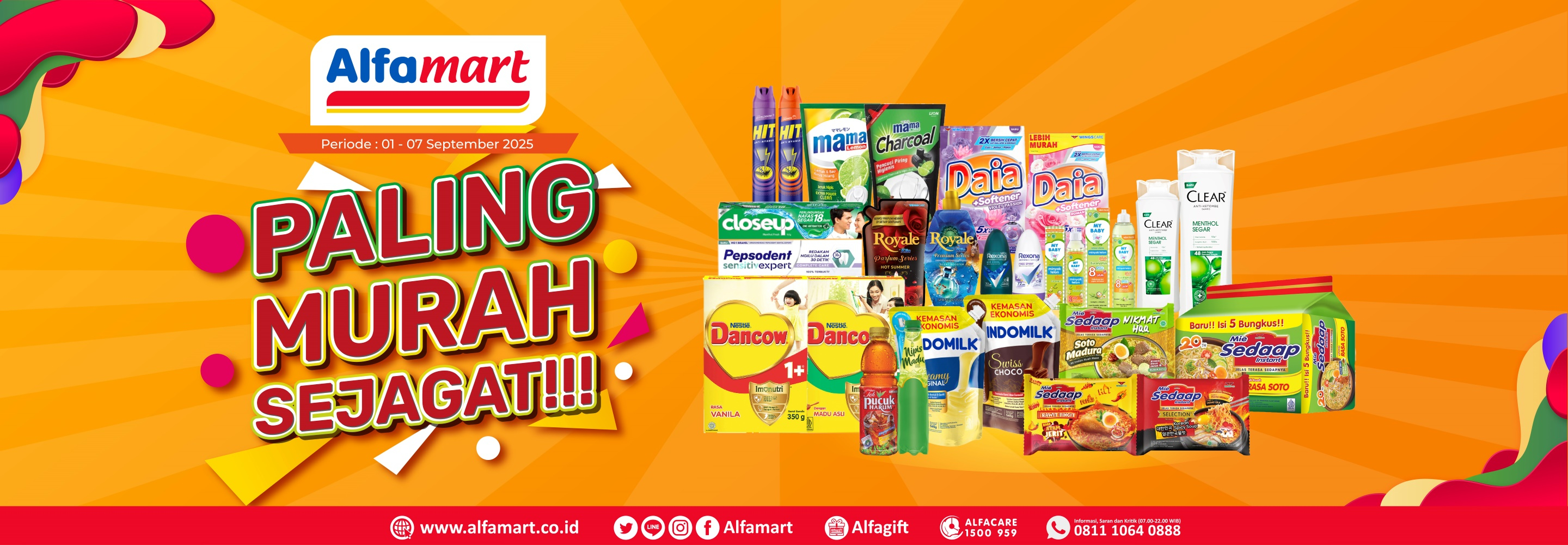 Banner promo PMS (PALING MURAH SEJAGAT) Alfamart