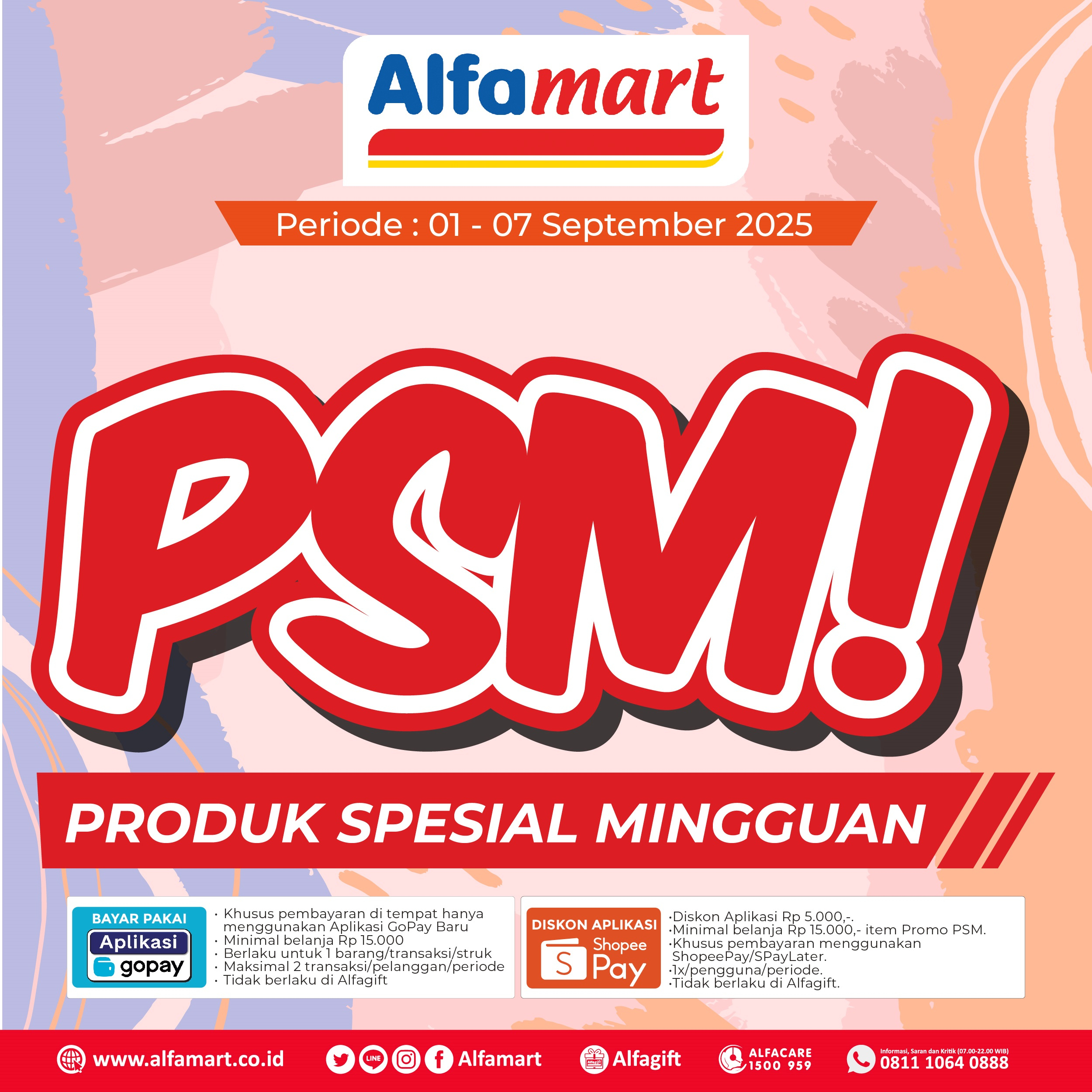 Banner PSM (Promo Spesial Mingguan) Alfamart